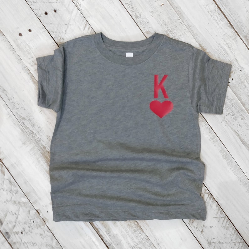 Valentine/'s Day Shirt King Queen Shirt Playing Card Shirt King of Hearts Shirt Queen of Hearts Tee Valentines Shirt