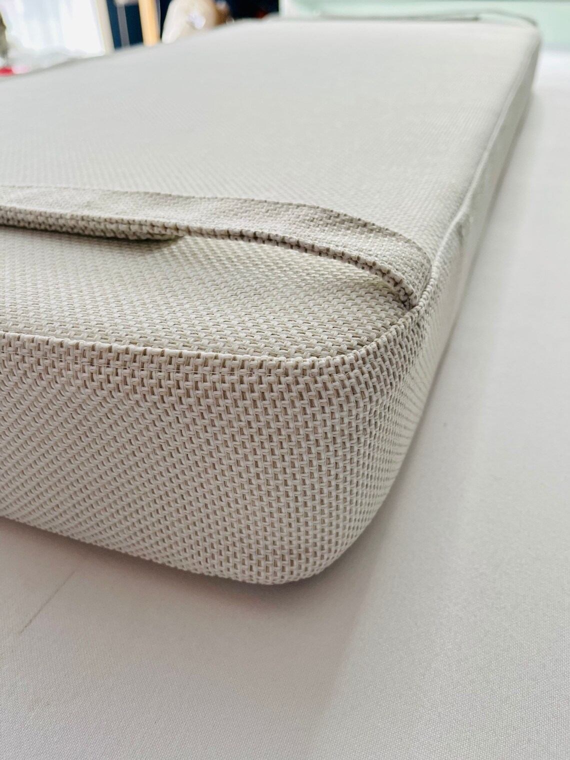 Custom Bench Cushion in Soft OutDoor Showerprove fabric Etsy