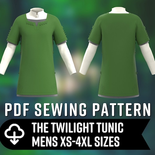 Link Tunic & Cape Sewing Pattern Bundle Men's XS4XL Etsy