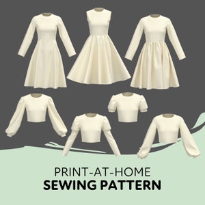 Cosplay Dress Pattern Bundle A Womens XS-4XL PDF Cosplay Pattern Digital Download Print at Home Pattern image 2