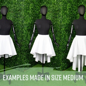 High Low Circle Skirt Pattern Set Womens XS-4XL PDF Cosplay - Etsy