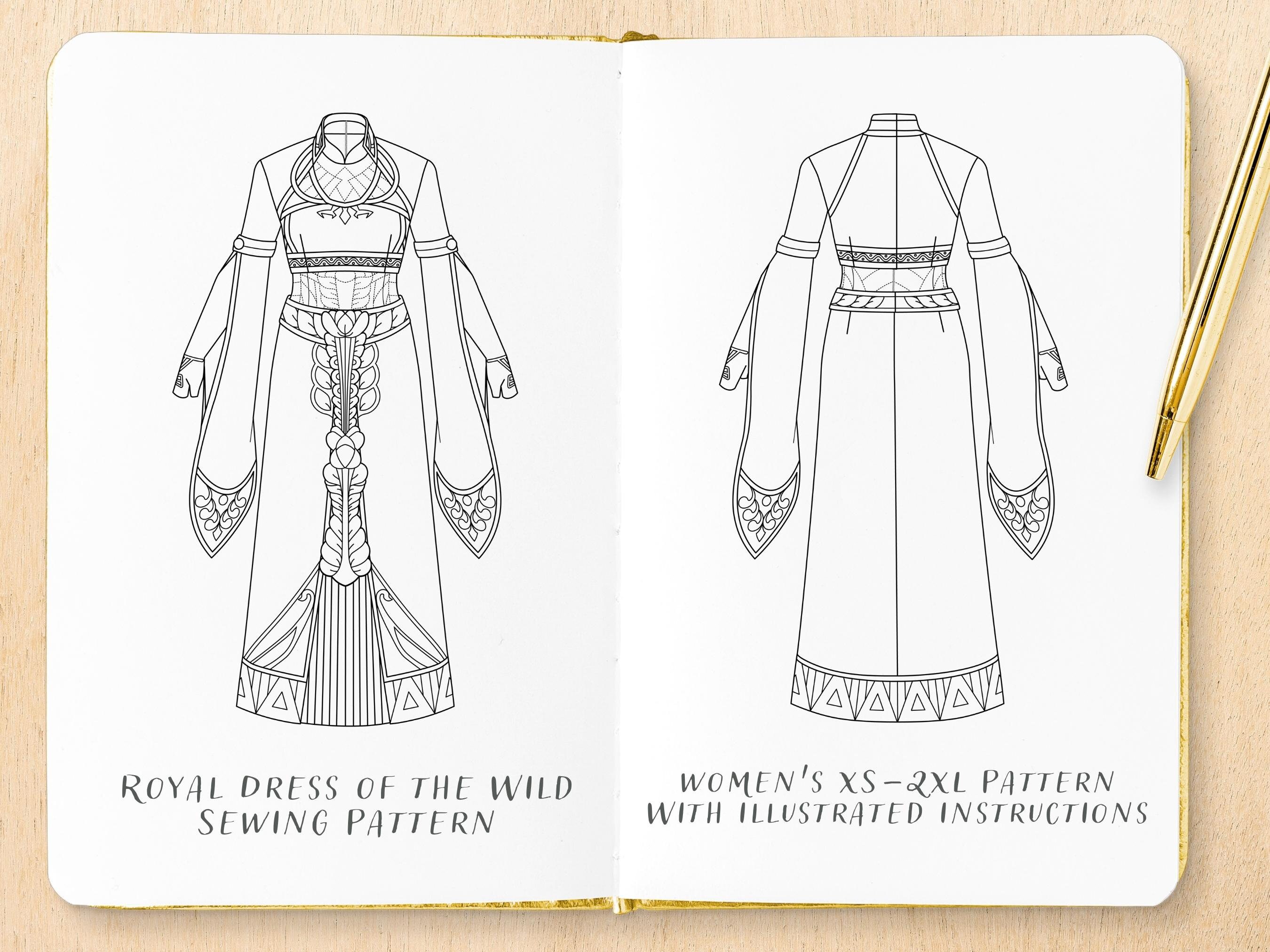 Zelda Cosplay Sewing Pattern Womens XS-2XL Breath of the - Etsy