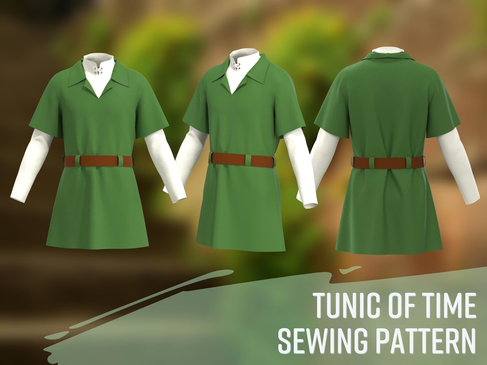 Link Tunic Sewing Pattern Men's XS4XL Ocarina of Time Etsy