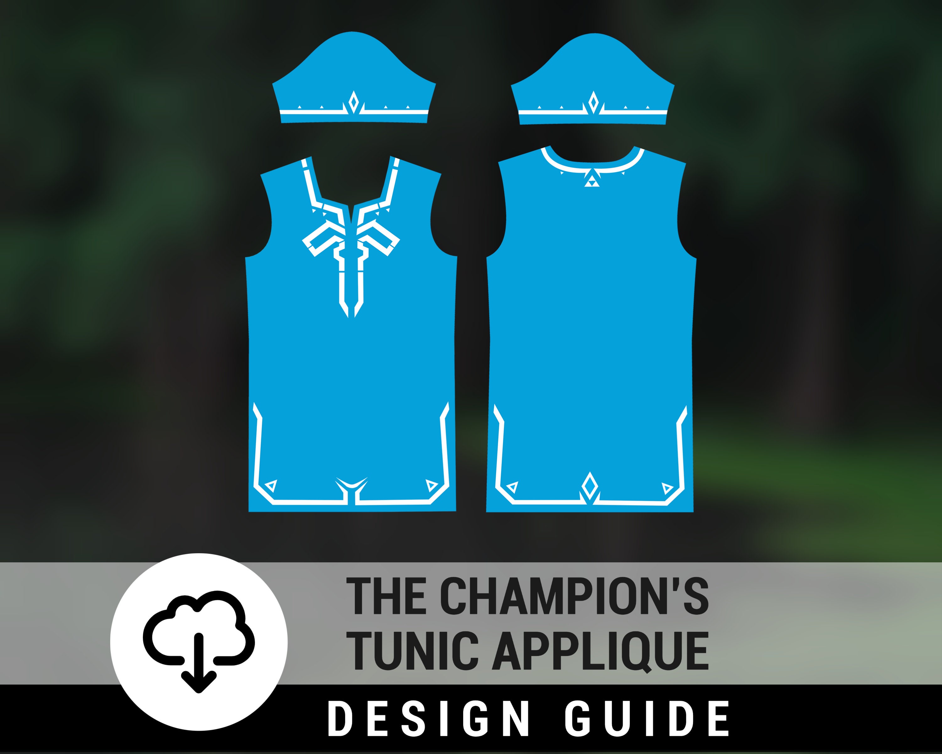 Champion's Tunic Applique / PNG & SVG Vector Files / Breath of th…