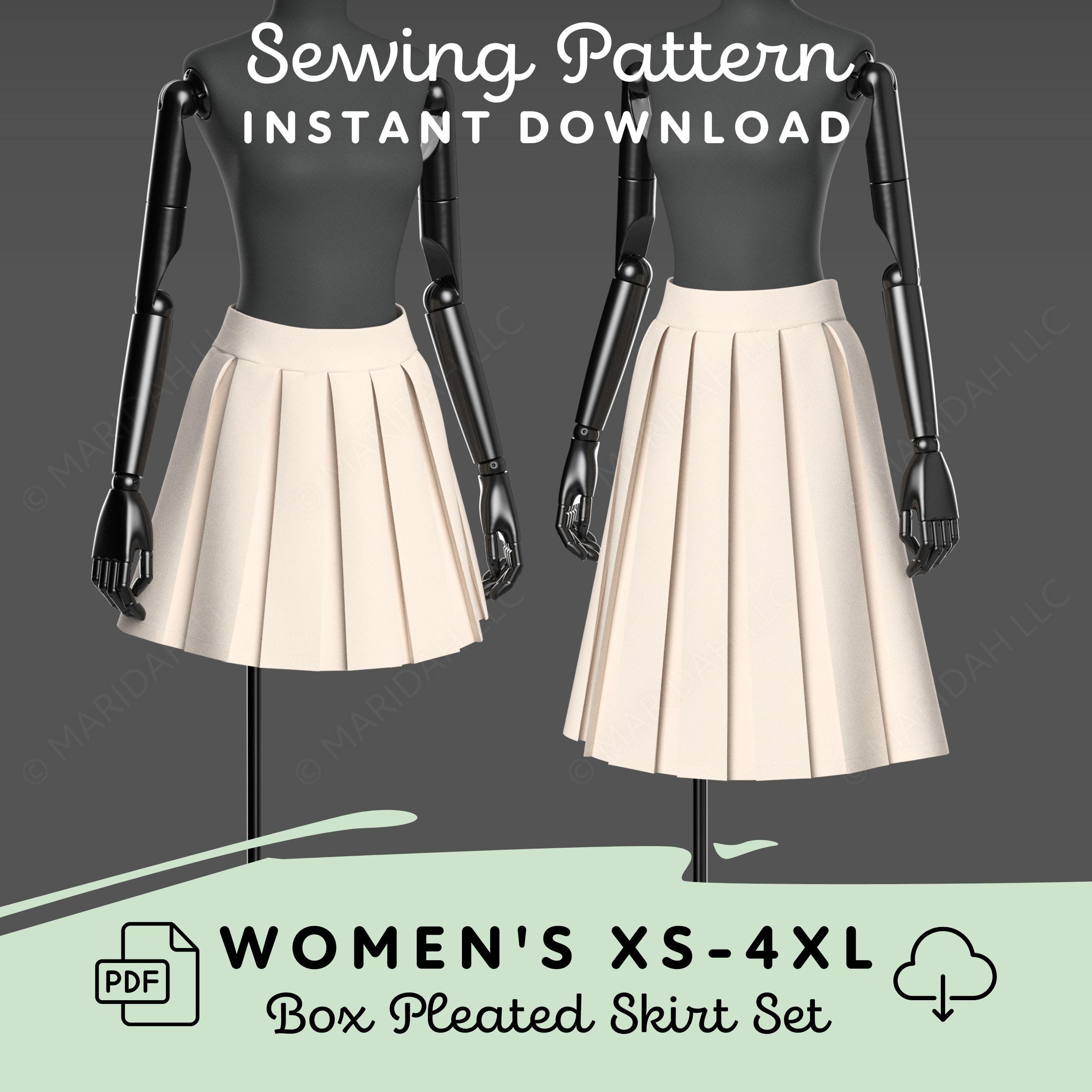 Box pleat skirt - Etsy 日本 Box pleat skirt - Etsy 日本