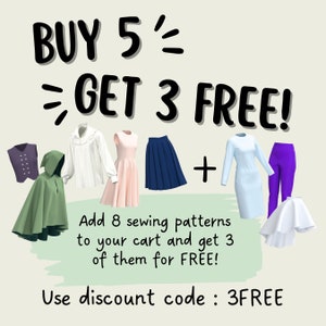 High Low Circle Skirt Pattern Set Womens XS-4XL PDF Cosplay Pattern ...