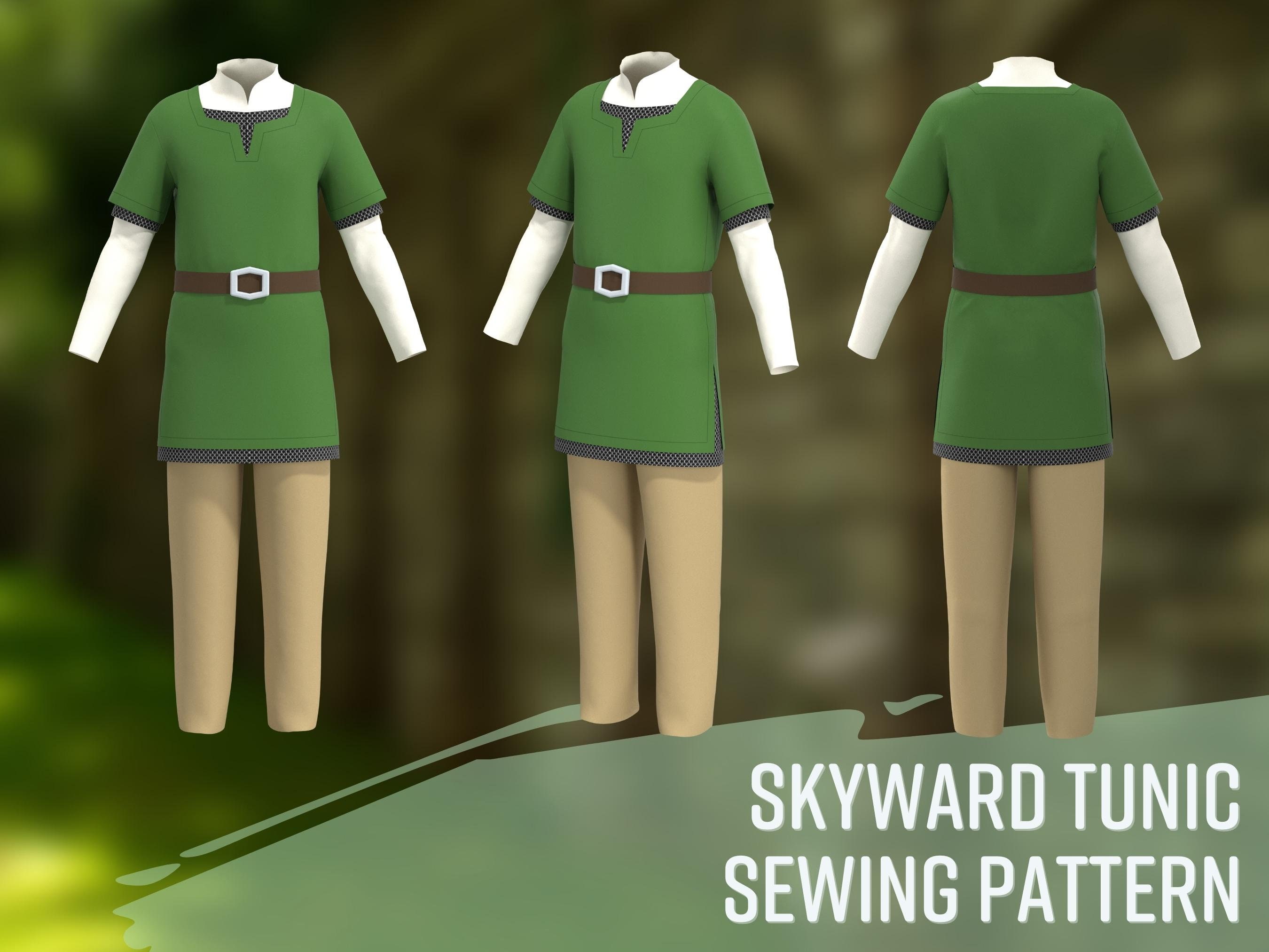Link Tunic Sewing Pattern Men's XS4XL Skyward Sword Etsy