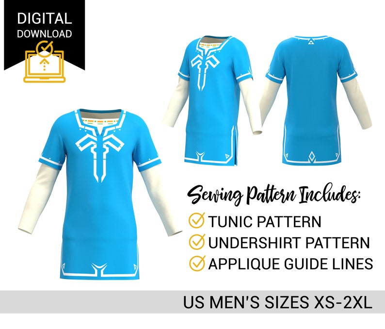 Champion's Tunic Sewing Pattern / Link Cosplay Pattern / Etsy