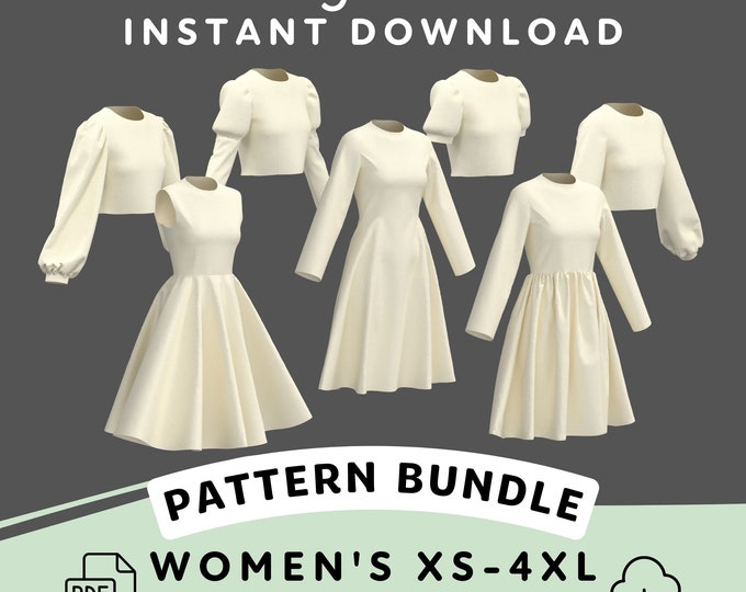 Sewing Pattern for Womens 18th Century Dress Costume, Cosplay ...