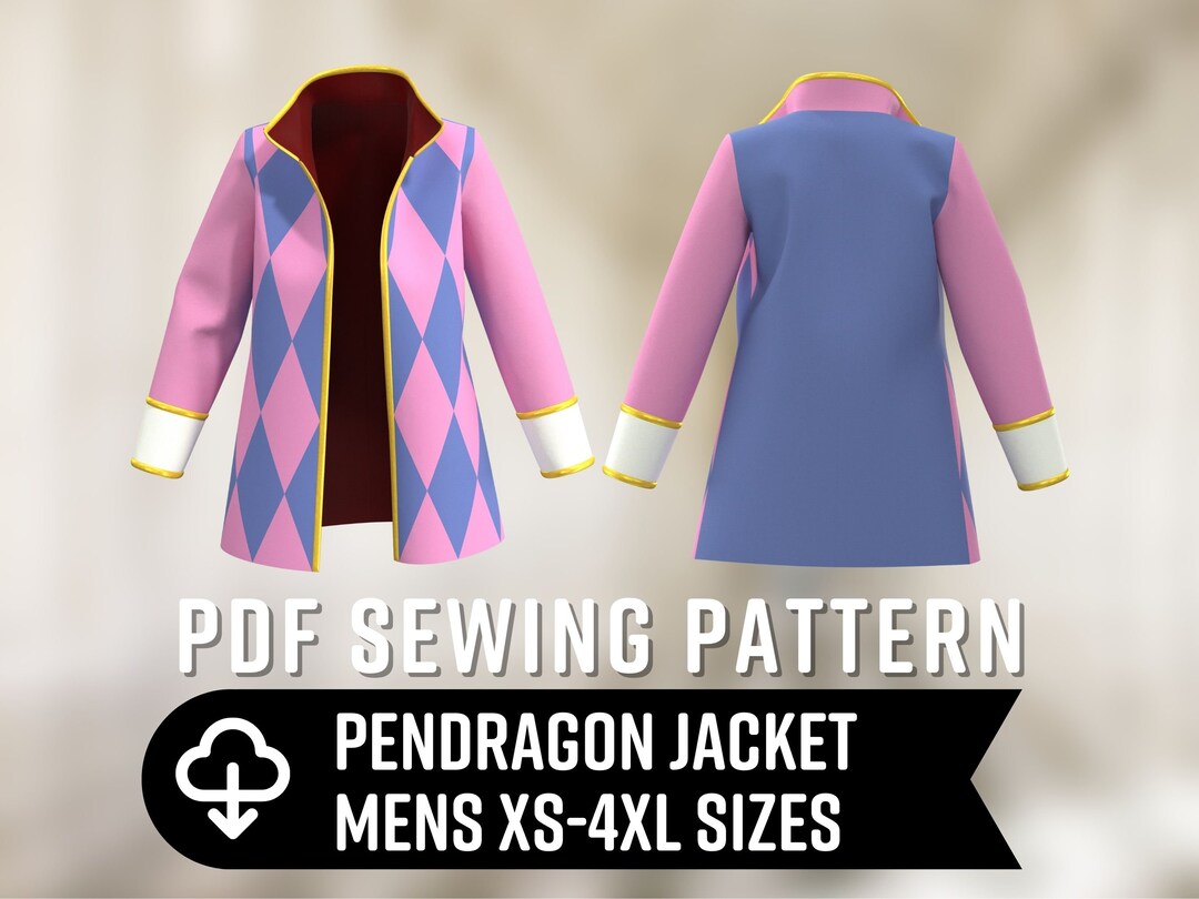 Howl Jacket Sewing Pattern Mens XS4XL PDF Cosplay Pattern Etsy