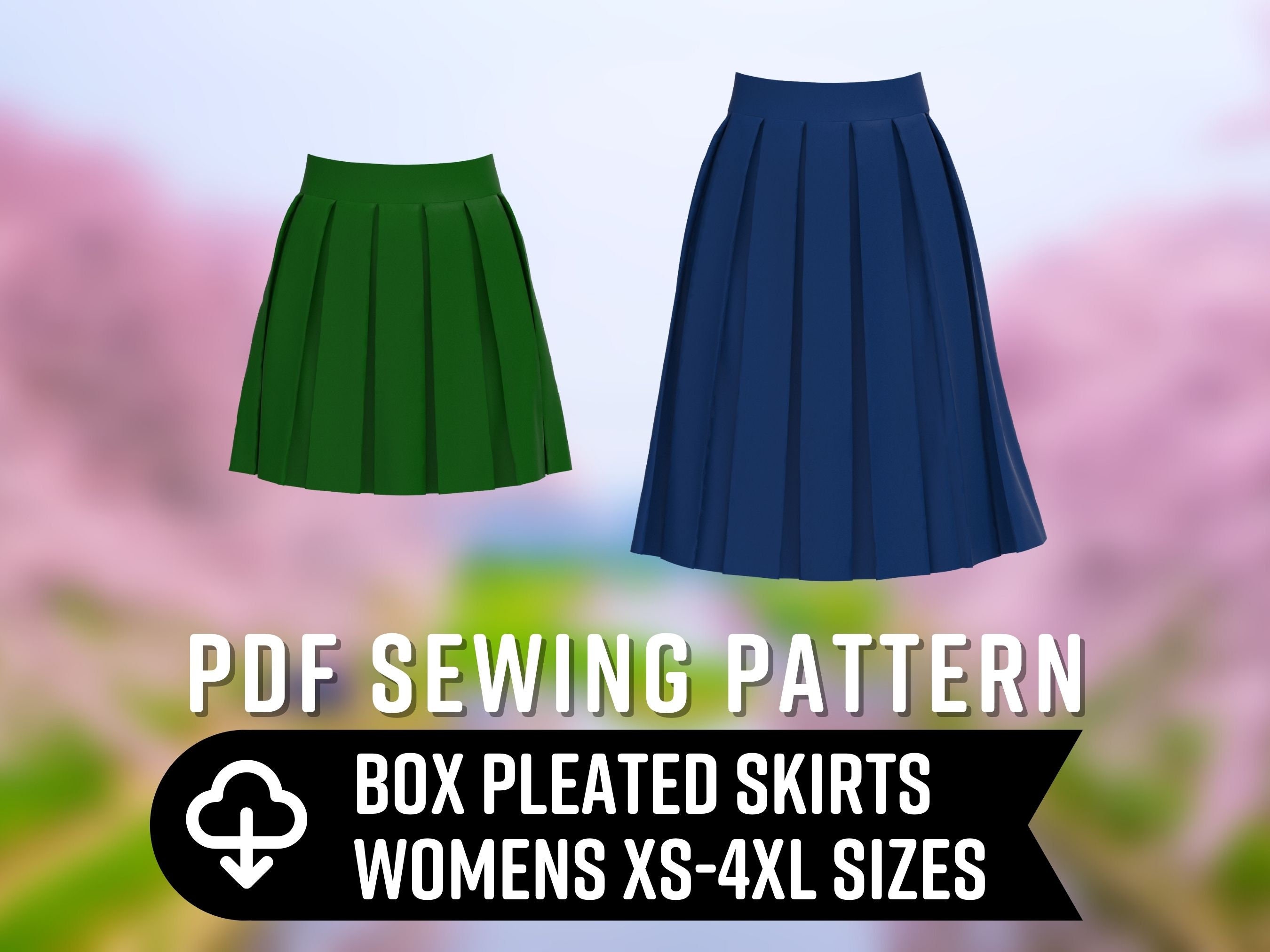 37+ Designs Short Pleated Skirt Pattern - ZilzianAdi