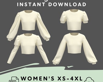 Sleeve Sewing Pattern Pack Vol 1 | Womens XS-4XL PDF Cosplay Pattern
