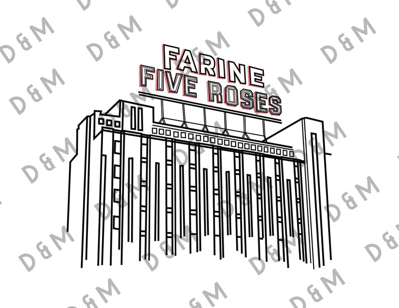 Five Roses Building Montreal Five Roses Building Print - Etsy