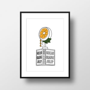 Montreal Orange Julep Print Gibeau Orange