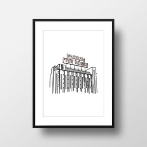 Montreal Five Roses Building Print