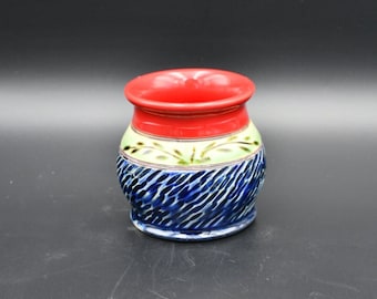 Red Coral Collection, Porcelain Espresso Cup or Shot Glass