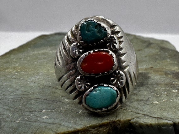 Vintage Old Pawn 1940s Native American Sterling S… - image 5
