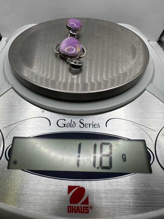 Sterling Silver Phosphoderite Prasiolite and Amet… - image 8