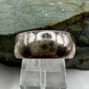 Sterling Silver 8mm Cigar Band Ring sz 7 (4207)