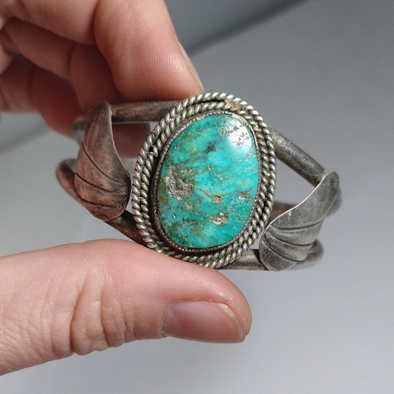Very Rare Aqua Blue Turquoise Vintage Native American Navajo Sterling Silver Bracelet Old Cuff Very Rare Aqua Blue Turquoise Vintage Native American Navajo Sterling Silver Bracelet Old Cuff