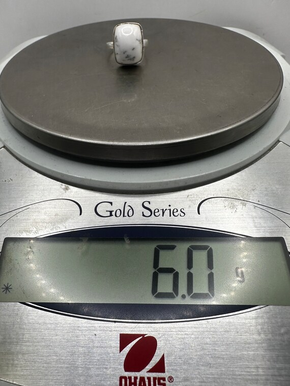 Sterling Silver and Dendritic Opal Ring Size 6.5 … - image 7