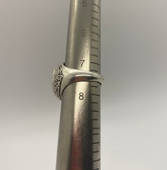 Blue Sapphire Oval Statement Ring Sterling Silver… - image 7