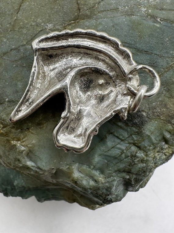 Sterling Silver Horse Head Pendant 1" (3629) - image 4
