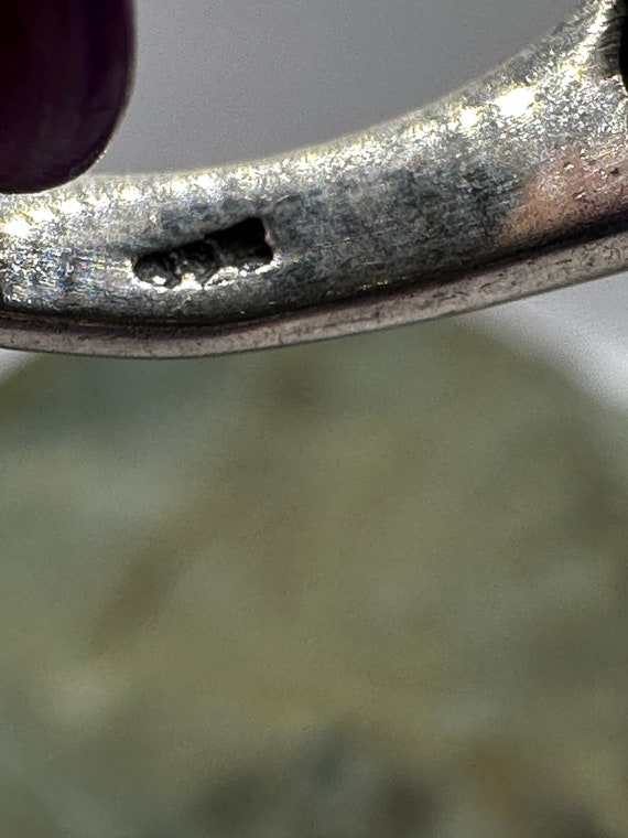 Sterling Silver Statement Turquoise Ring Size 9 (… - image 7