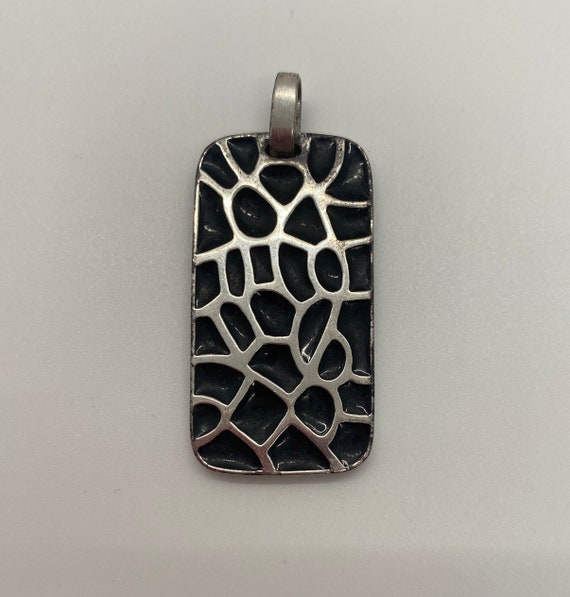 Sterling Silver Rainbow Rectangular Pendant (1745) - image 2