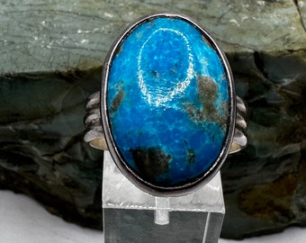 Sterling Silver and Persian Turquoise Ring sz 11 (3021)