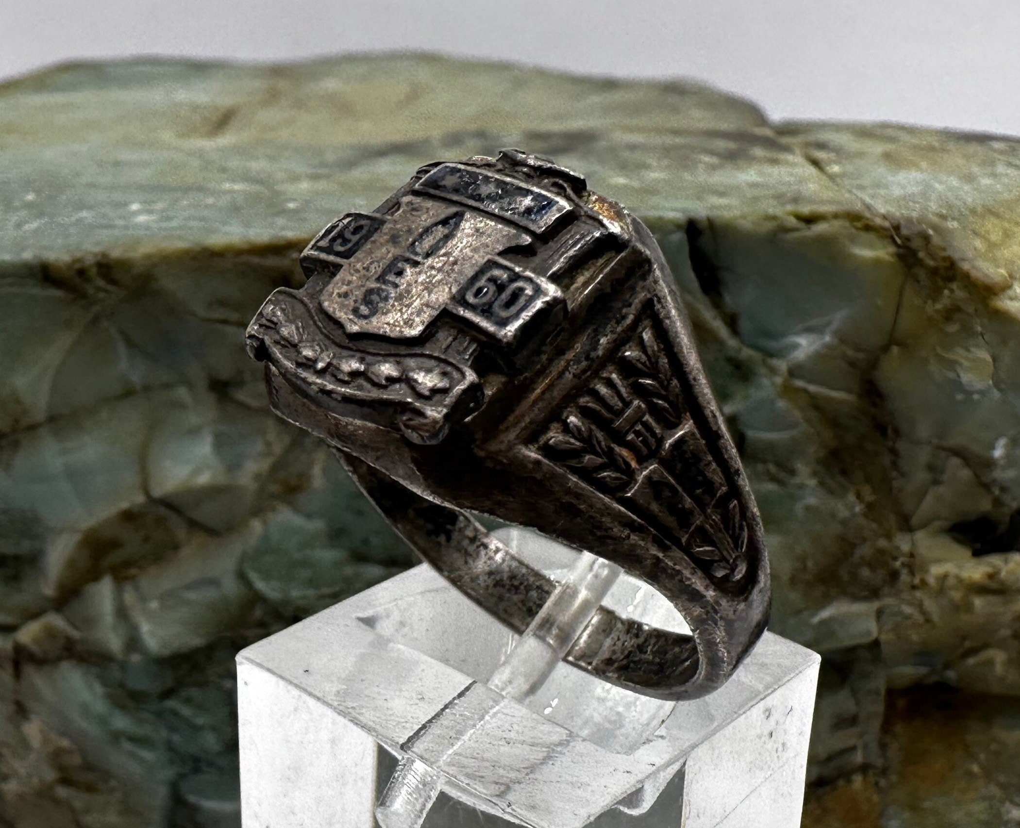 Vintage Sterling Silver 1960 AUES Class Ring Sz 9 (3207) - Etsy