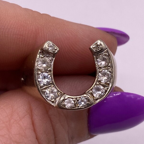 Mens Horseshoe Ring Etsy