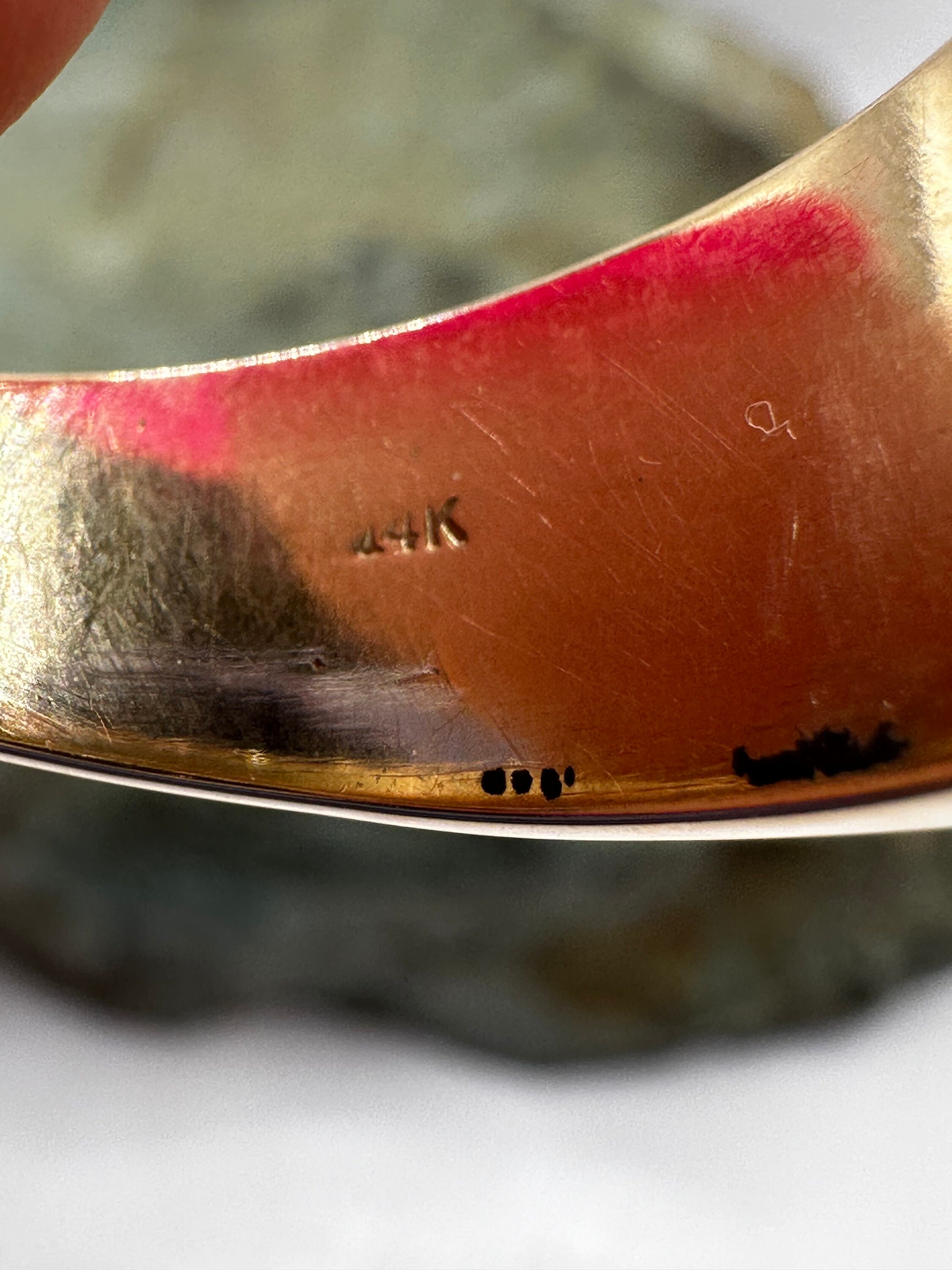 14k Yellow Gold Onyx and 3/4 Carat Diamond Inlay Ring Sz 11.25 (5471 ...