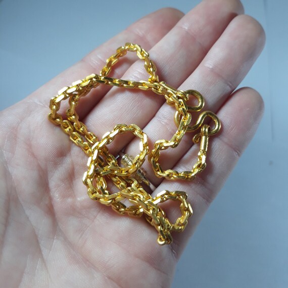 22K Solid Yellow Gold Chain Necklace 17 