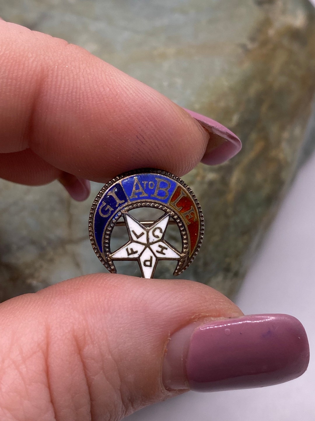 Train Engineer Pin Sterling Silver Brotherhood of the Locomotive Engineers Pin GI - Etsy