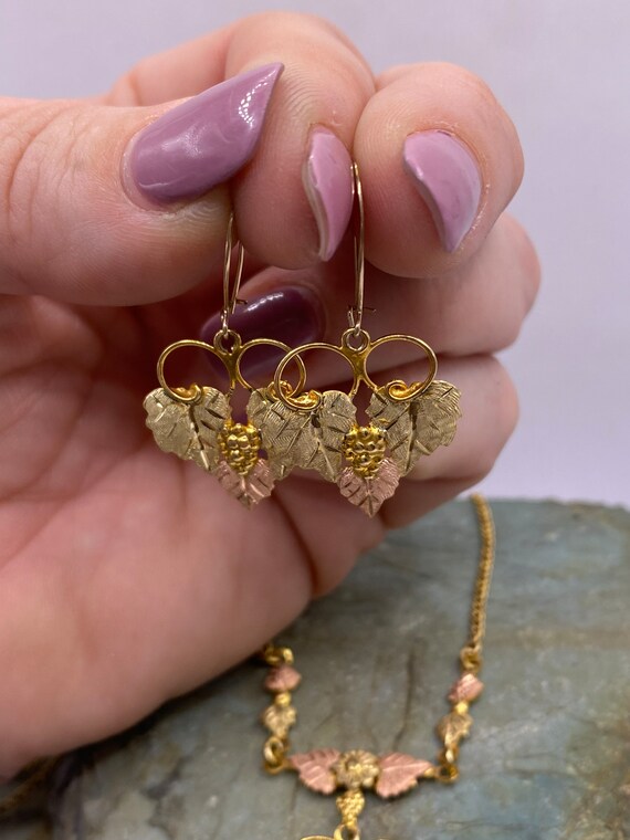Black hills gold necklace 2024 and earring set