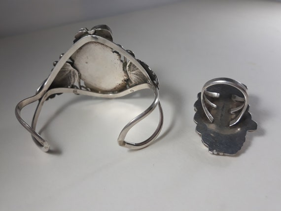 Vintage Sterling Silver Native American Irredesce… - image 8