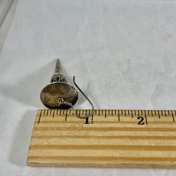 Vintage Handmade Pointed Triangular Sterling Silv… - image 5