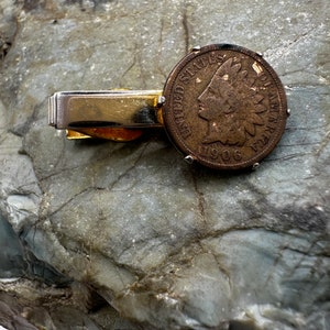 Vintage US Indian Head Penny Tie Clip (4151)