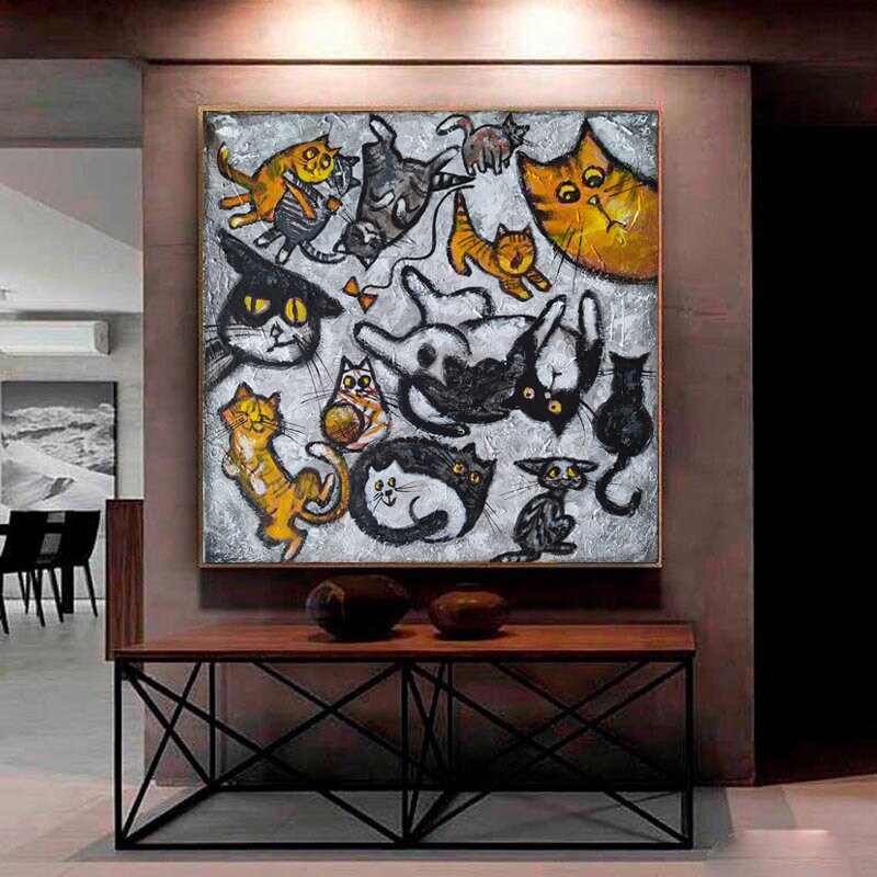 Abstract line art Abstract animal painting Single line | Etsy