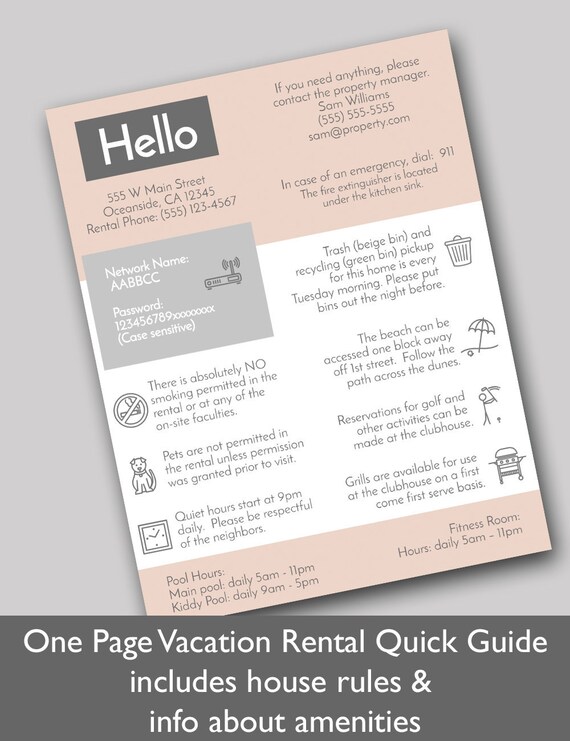 1-page-vacation-rental-quick-guide-airbnb-welcome-template-etsy