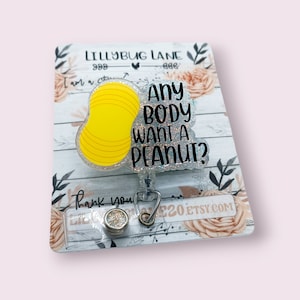 Peanut Ball Badge Reel, Labor And Delivery Nurse Gift, Midwife ID Holder