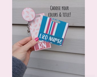 Baby Feet Badge Buddy, Labor and Delivery Nurse, NICU Nurse Gift, Postpartum Badge Holder