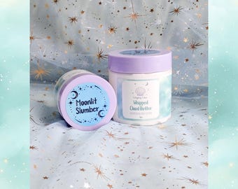 Beurre fouetté nuageux | Beurre corporel mangue et aloès | Soin pour peaux sensibles | Cadeau astrologique inspiré par la sorcière | Hydratant pur