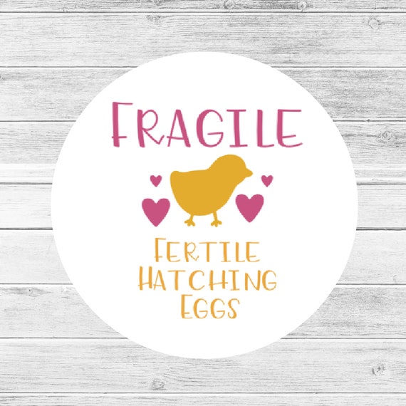 Hatching Egg Label Fragile Egg Stickers Chicken Lover Gift Etsy