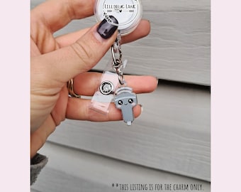 Ultrasound Wand Charm, Sonographer Badge Charm, Mini Keychain