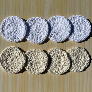 Handmade Crochet reusable cotton beauty pads