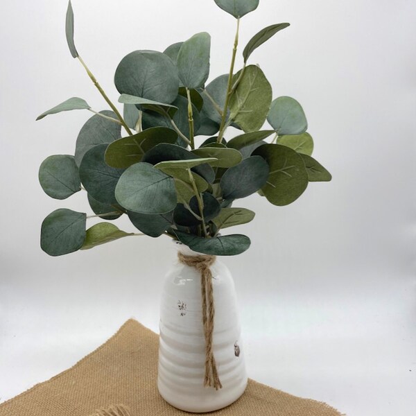 White Ceramic Vase Etsy