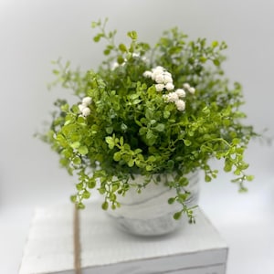 Fake Plants in Ceramic Pot, Artificial Office Desk Plant, Farmhouse Nearly Natural Greenery, Best Faux Plants Home Decor, Housewarming Gift