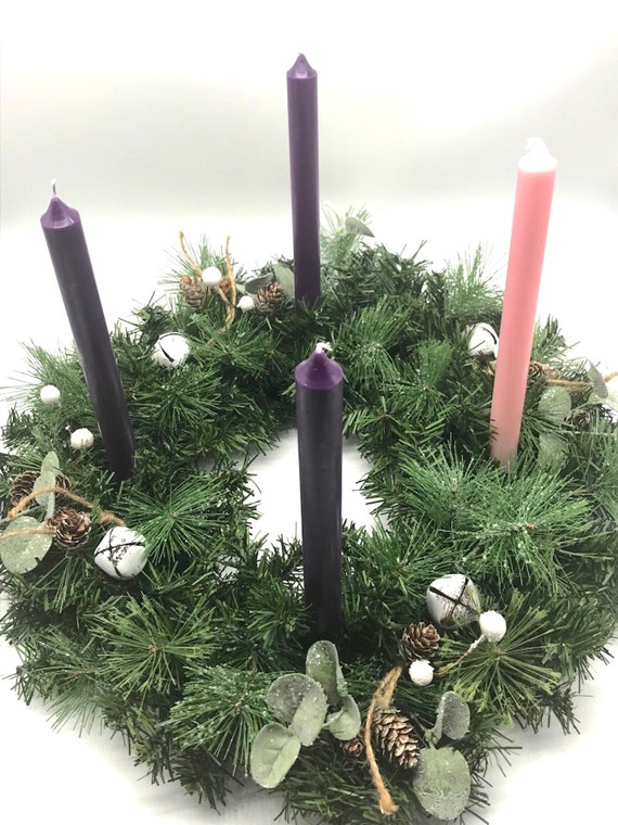 Advent Wreath 15 Small Advent Wreath for Dining Table Etsy